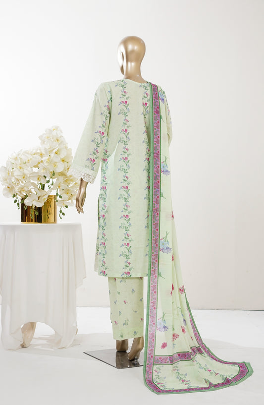 Imagination Printkari by Amna Khadija Embroidered Lawn Stitched 3 Piece Suit - AKIP-05 - AM26GINA - Green - Summer Collection