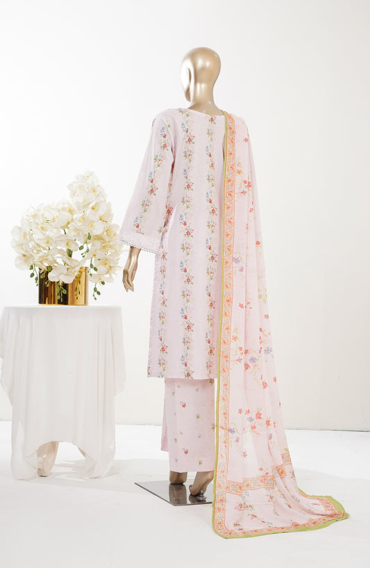 Imagination Printkari by Amna Khadija Embroidered Lawn Stitched 3 Piece Suit - AKIP-08 - AM26GINA - Pink - Summer Collection