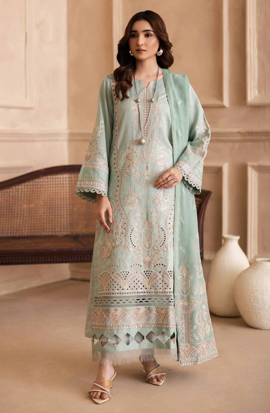 Irtaza by Johra Embroidered Lawn Unstitched 3 Piece Suit - JH-913 - JH25RTA - Green - Summer Collection