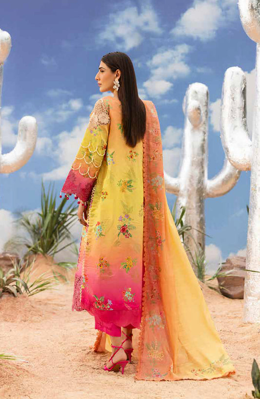 Ivy Bloom by Parishay Embroidered Lawn Unstitched 3 Piece Suit - IB-07 - PS26VB - Yellow - Summer Collection