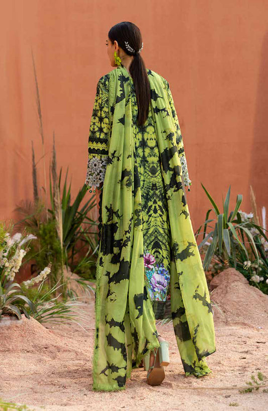 Ivy Bloom by Parishay Embroidered Lawn Unstitched 3 Piece Suit - IB-04 - PS26VB - Green - Summer Collection