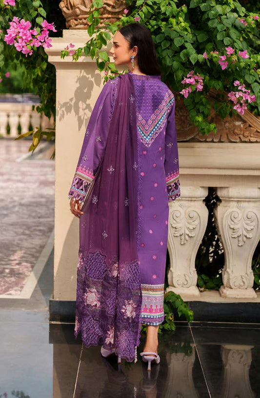 Ivy Bloom by Parishay Embroidered Viscose Unstitched 3 Piece Suit - IVY-08 - PS25VBL - Purple - Winter Collection