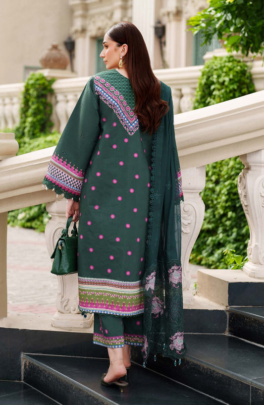Ivy Bloom by Parishay Embroidered Viscose Unstitched 3 Piece Suit - IVY-07 - PS25VBL - Green - Winter Collection