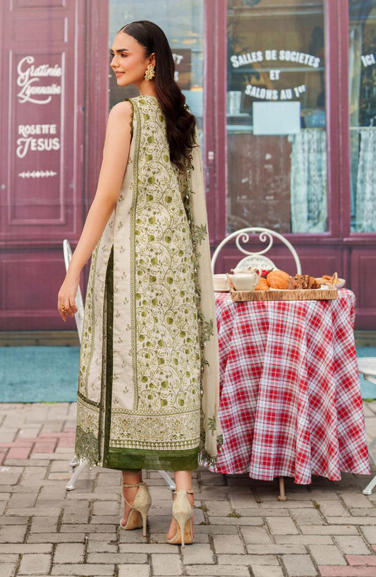 Ivy Bloom by Parishay Embroidered Viscose Unstitched 3 Piece Suit - IVY-03 - PS25VBL - Green - Winter Collection