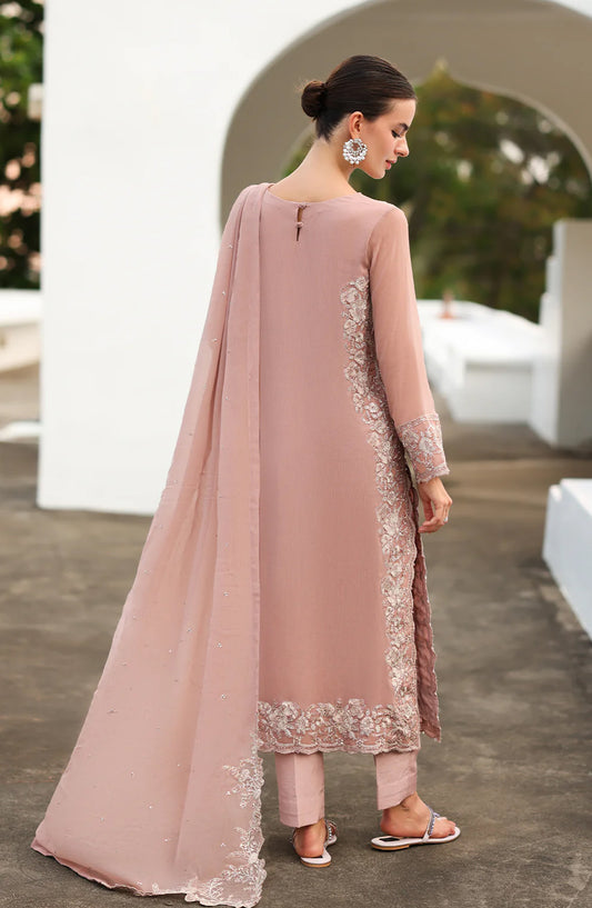 Iznik Chinon Chiffon Embroidered Chiffon Unstitched 3 Piece Suit - CC-69 - IZN25CHN - Pink - Formals Collection