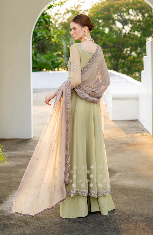 Iznik Chinon Chiffon Embroidered Chiffon Unstitched 3 Piece Suit - CC-68 - IZN25CHN - Green - Formals Collection