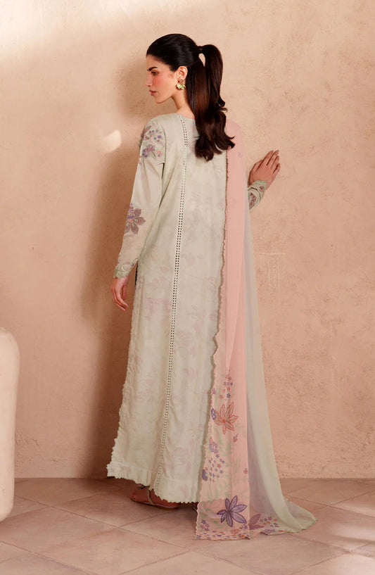 Iznik Festive Embroidered Lawn Unstitched 3 Piece Suit - EL-09 - IZN26EID - Green - Eid Collection