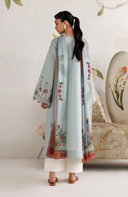 Iznik Exclusive Embroidered Lawn Unstitched 3 Piece Suit - UE-679 - IZN26XCL - Blue - Summer Collection