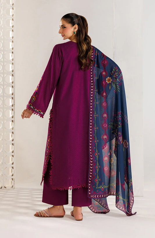 Iznik Exclusive Embroidered Lawn Unstitched 3 Piece Suit - UE-680 - IZN26XCL - Purple - Summer Collection