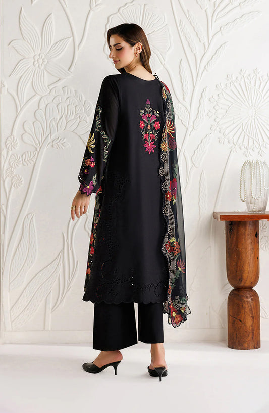 Iznik Exclusive Embroidered Lawn Unstitched 3 Piece Suit - UE-681 - IZN26XCL - Black - Summer Collection