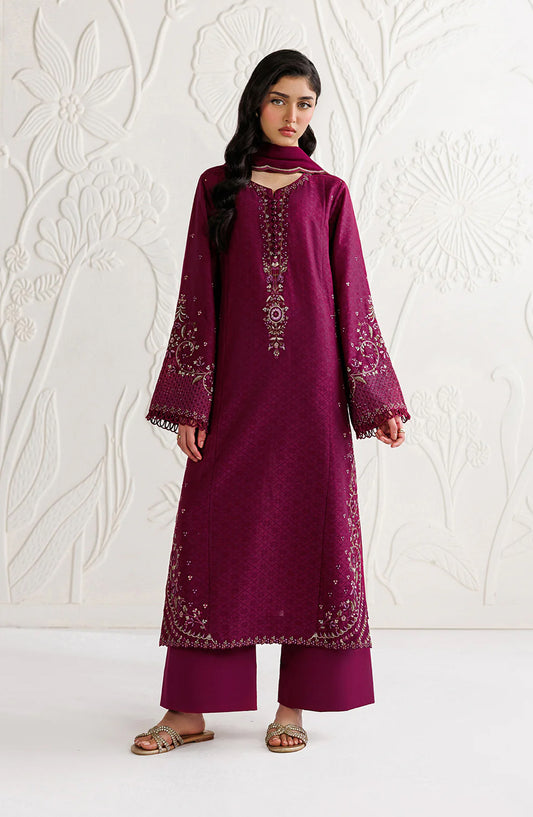 Iznik Exclusive Embroidered Lawn Unstitched 3 Piece Suit - UE-684 - IZN26XCL - Pink - Summer Collection