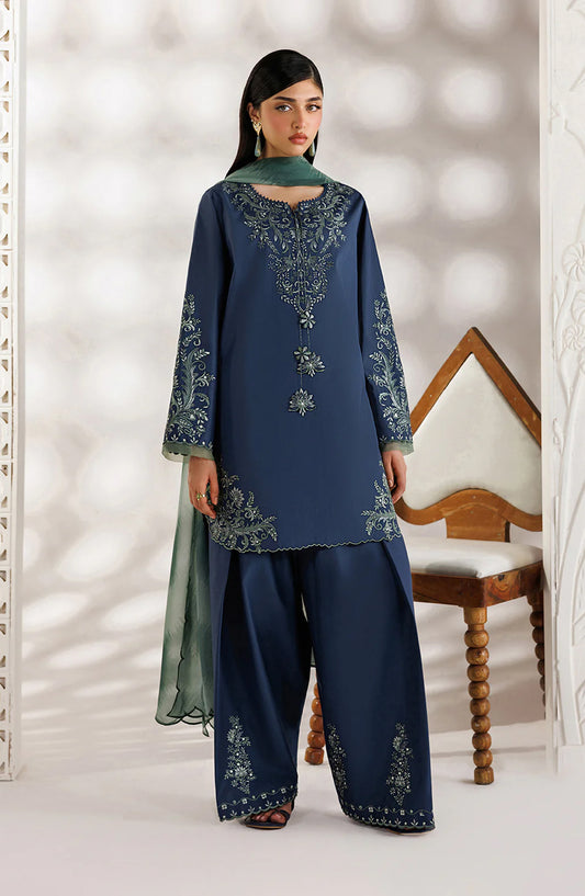 Iznik Exclusive Embroidered Lawn Unstitched 3 Piece Suit - UE-685 - IZN26XCL - Blue - Summer Collection