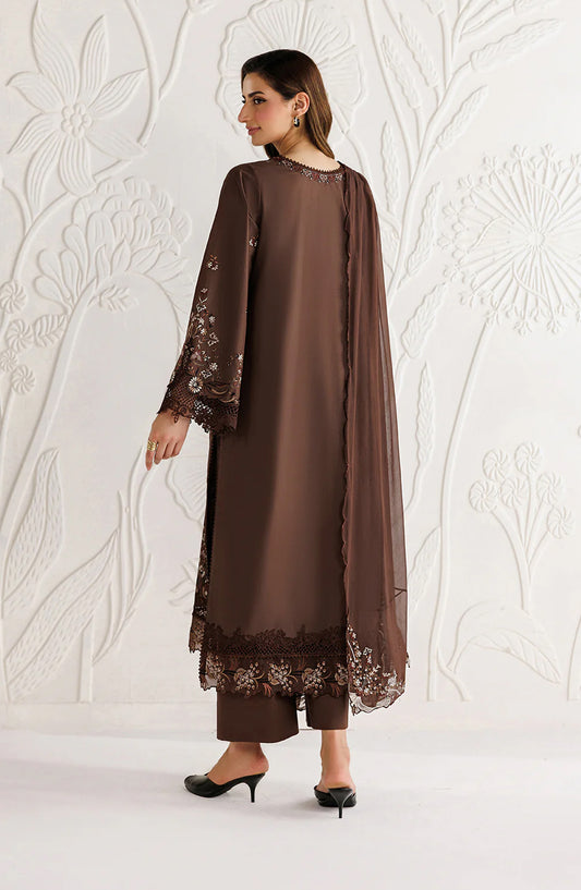 Iznik Exclusive Embroidered Lawn Unstitched 3 Piece Suit - UE-686 - IZN26XCL - Brown - Summer Collection