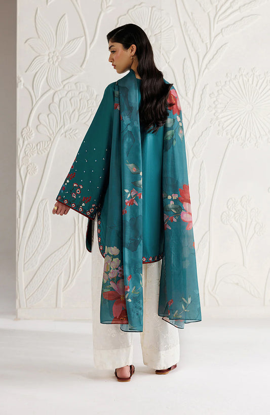Iznik Exclusive Embroidered Lawn Unstitched 3 Piece Suit - UE-688 - IZN26XCL - Blue - Summer Collection