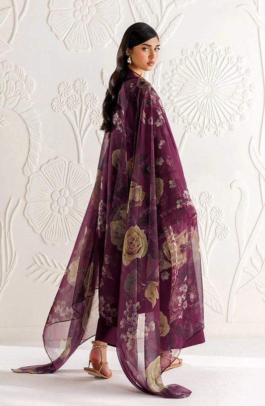 Iznik Exclusive Embroidered Lawn Unstitched 3 Piece Suit - UE-691 - IZN26XCL - Purple - Summer Collection