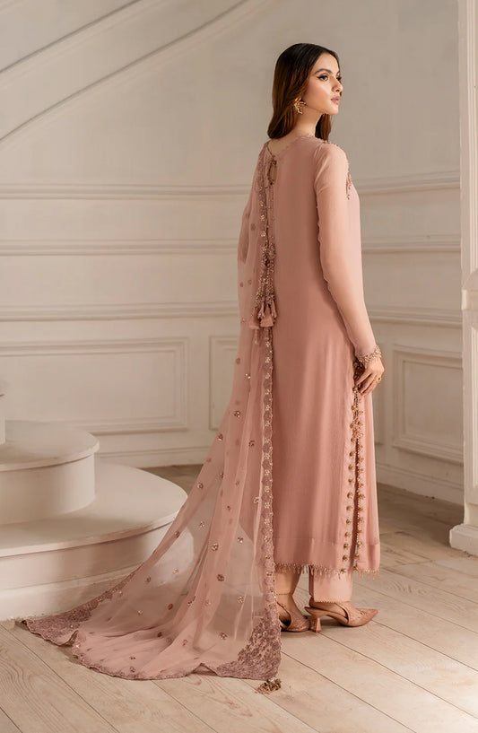 Iznik Exclusive Formals Embroidered Chiffon Unstitched 3 Piece Suit - UE-479 - IZN25ECF - Pink - Festive Collection