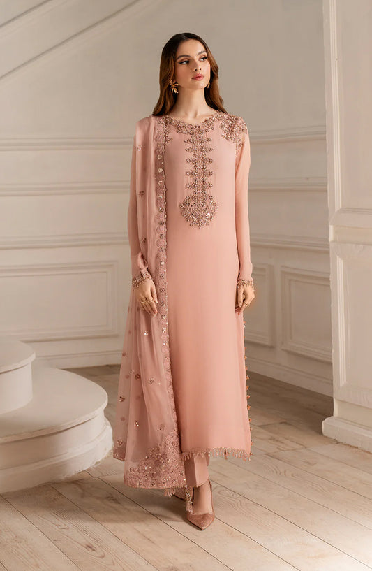 Iznik Exclusive Formals Embroidered Chiffon Unstitched 3 Piece Suit - UE-479 - IZN25ECF - Pink - Festive Collection