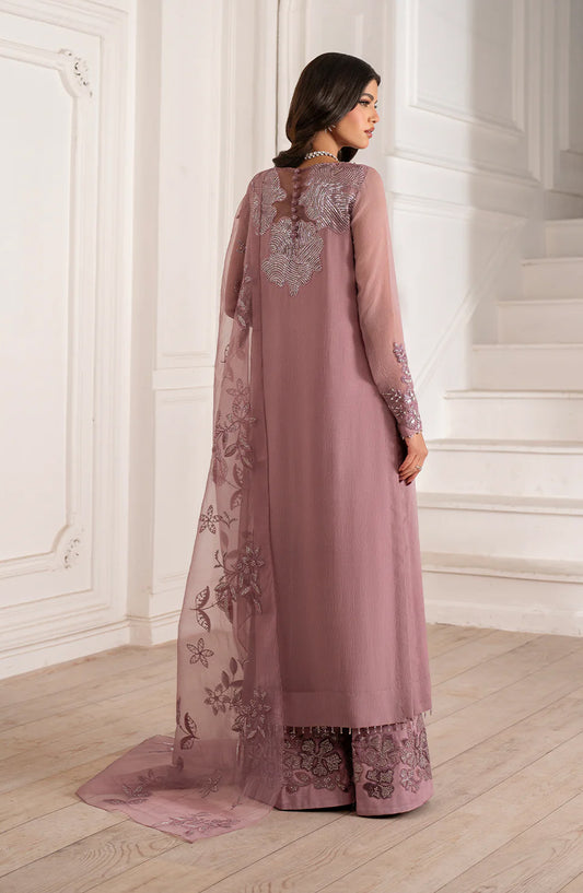 Iznik Exclusive Formals Embroidered Chiffon Unstitched 3 Piece Suit - UE-418 - IZN25ECF - Pink - Festive Collection