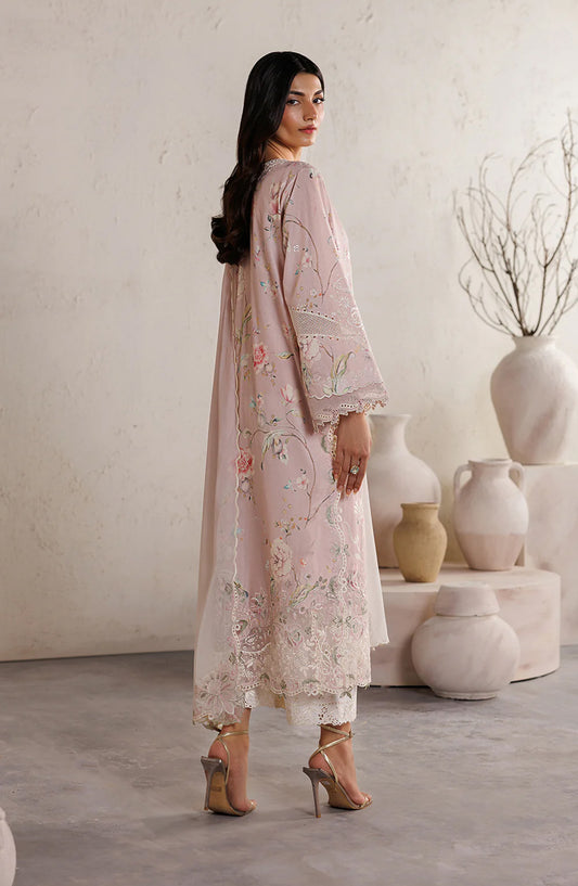 Iznik Festive Embroidered Lawn Unstitched 3 Piece Suit - IBE-12 - IZN26FSL - Pink - Summer Collection