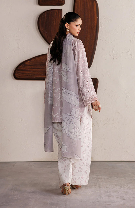 Iznik Festive Embroidered Lawn Unstitched 3 Piece Suit - IBE-07 - IZN26FSL - Purple - Summer Collection