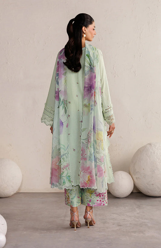 Iznik Festive Embroidered Lawn Unstitched 3 Piece Suit - IBE-06 - IZN26FSL - Green - Summer Collection