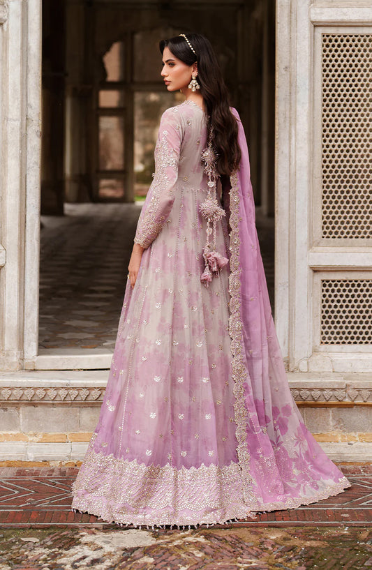 Iznik Embroidered Chiffon Unstitched 3 Piece Suit - UE-555 - IZN25PRF - Pink - Formals Collection