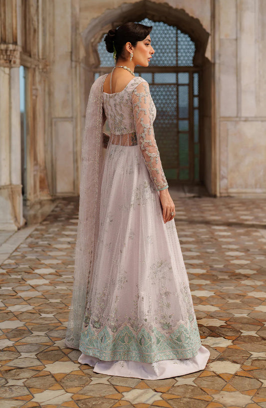 Iznik Embroidered Net Unstitched 3 Piece Suit - UE-552 - IZN25PRF - Purple - Formals Collection