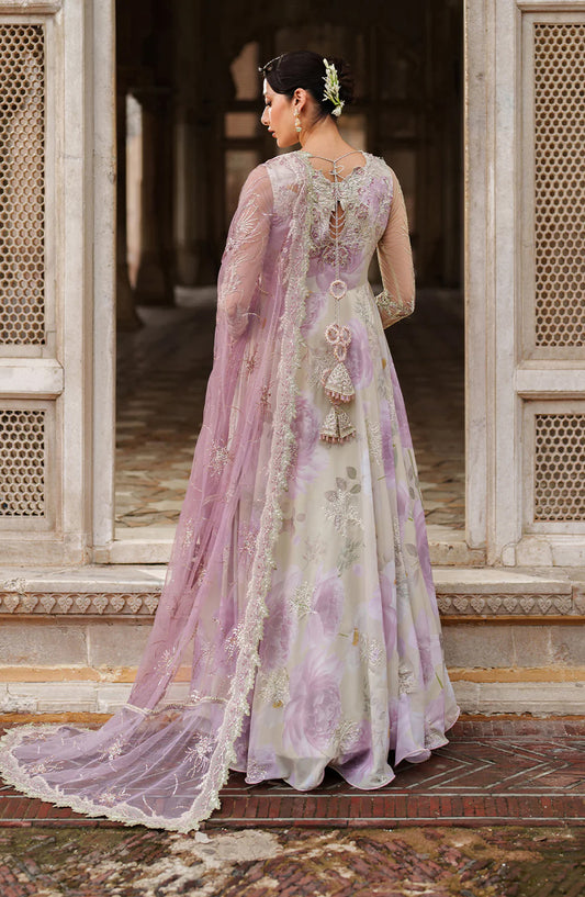 Iznik Embroidered Chiffon Unstitched 3 Piece Suit - UE-546 - IZN25PRF - Purple - Formals Collection