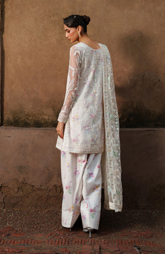 Iznik Embroidered Net Unstitched 3 Piece Suit - UE-534 - IZN25PRF - Pink - Formals Collection
