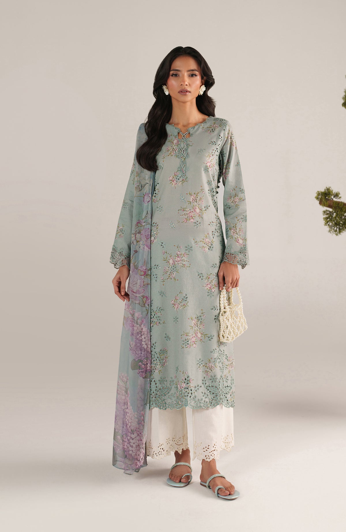 Iznik Embroidered Lawn Unstitched 3 Piece Suit - SS-12 - IZN26SP - Blue - Spring Summer Collection