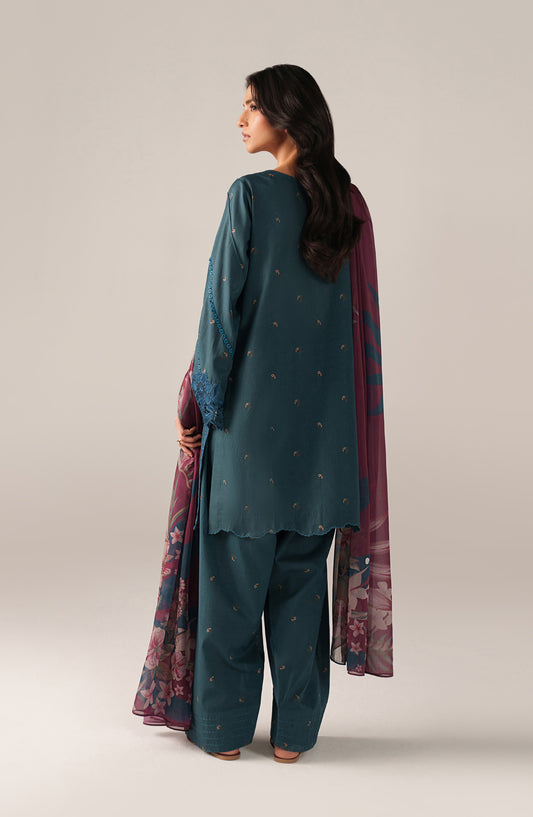 Iznik Embroidered Lawn Unstitched 3 Piece Suit - SS-10 - IZN26SP - Blue - Spring Summer Collection