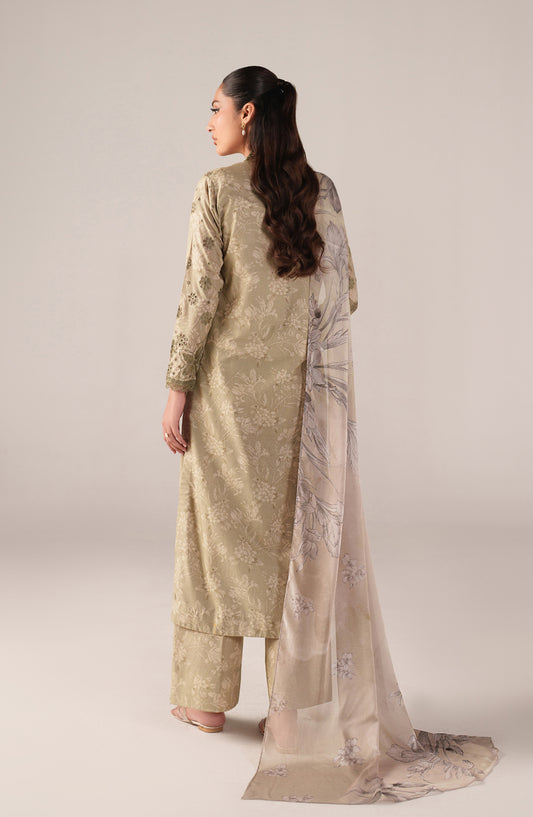 Iznik Embroidered Lawn Unstitched 3 Piece Suit - SS-07 - IZN26SP - Green - Spring Summer Collection