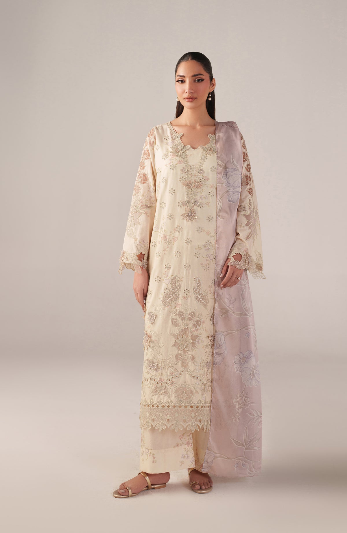 Iznik Embroidered Lawn Unstitched 3 Piece Suit - SS-06 - IZN26SP - Yellow - Spring Summer Collection