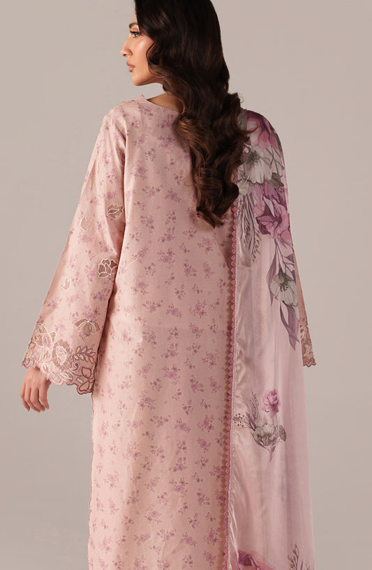 Iznik Embroidered Lawn Unstitched 3 Piece Suit - SS-05 - IZN26SP - Pink - Spring Summer Collection