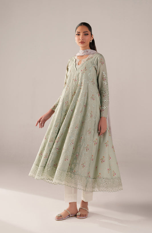 Iznik Embroidered Lawn Unstitched 3 Piece Suit - SS-03 - IZN26SP - Green - Spring Summer Collection