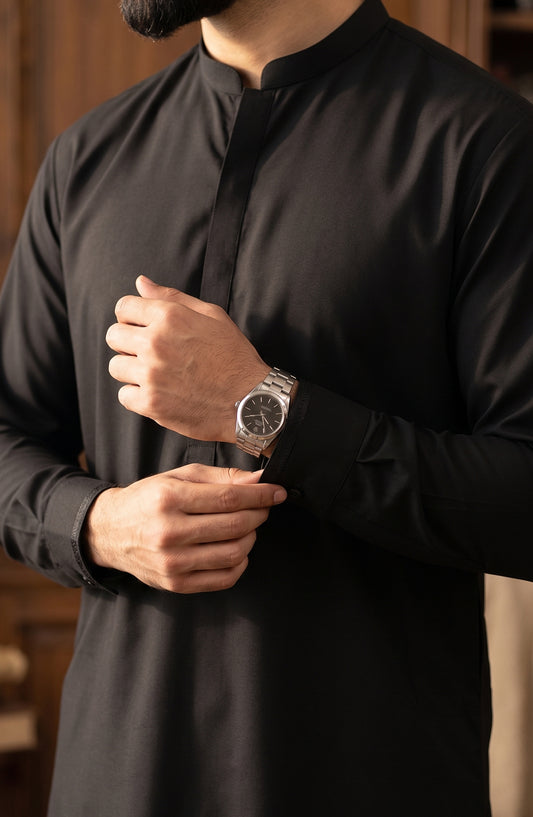 Jalwa by Bin Yameen Unstitched Wash N Wear Mens Collection BY26JLW BLACK