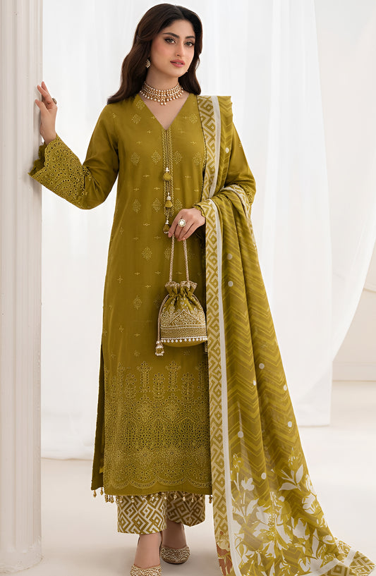 Jeem by Al Karim Chikankari Lawn Unstitched 3 Piece Suit - D-08 - AK26TWJ - Dhani - Summer Collection
