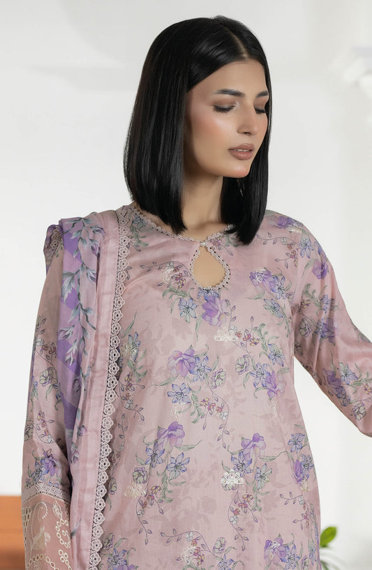 Jhanvi by Johra Embroidered Lawn Unstitched 3 Piece Suit - JS-30 - JH26JHN - Pink - Summer Collection