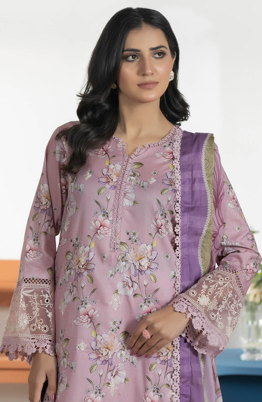 Jhanvi by Johra Embroidered Lawn Unstitched 3 Piece Suit - JS-23 - JH26JHN - Pink - Summer Collection
