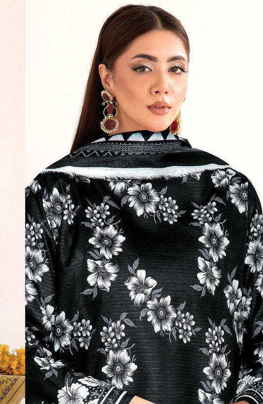 Johra Glow Printed Lawn Unstitched 3 Piece Suit - JH-1432 - JH25GLOW - Black - Casual Collection