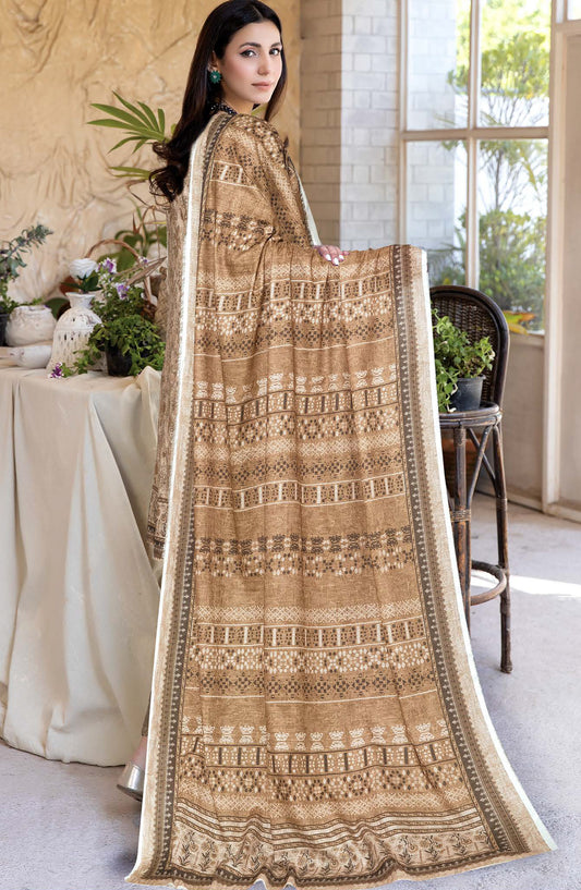 Johra Glow Printed Lawn Unstitched 3 Piece Suit - JH-1429 - JH25GLOW - Brown - Casual Collection