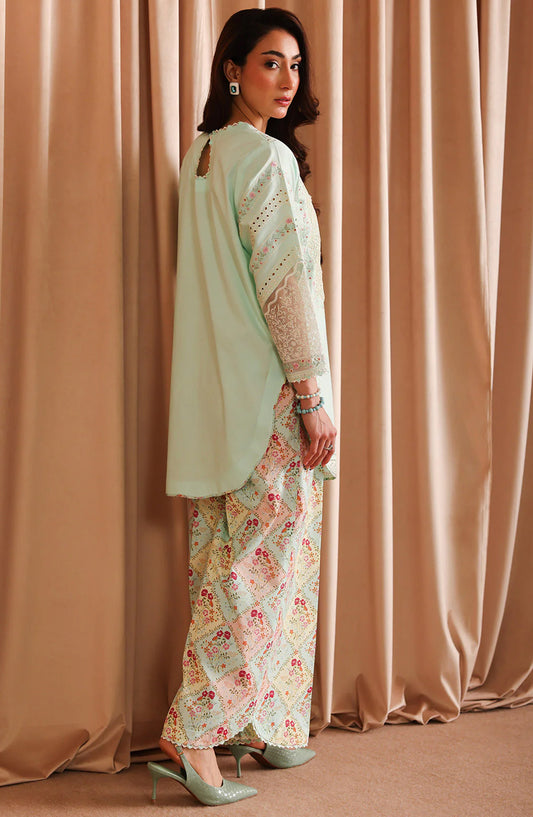 Joy Embroidered Lawn Stitched 2 Piece Suit - Stella - JY26ED - Ferozi - Eid Collection