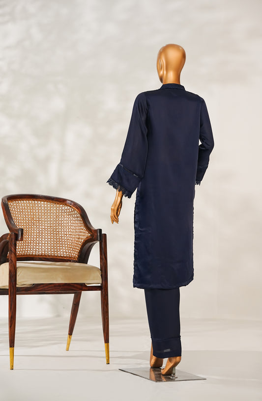 Jugni by Amna Khadija Embroidered Silk Stitched 2 Piece Suit - JSFP-01 - AM25JSFP - Blue - Festive Collection