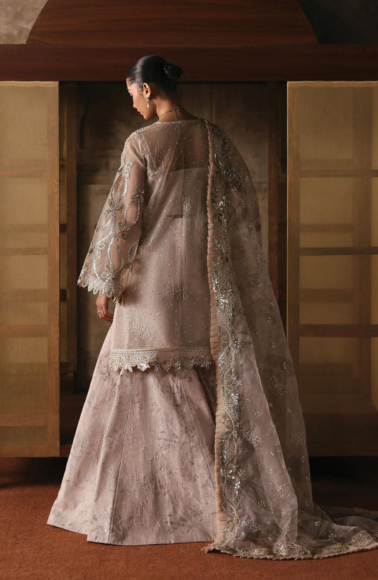 Kaashvi by Ayzel Embroidered Organza Unstitched 3 Piece Suit - NEYSA - AY25KSH - Pink - Wedding Collection