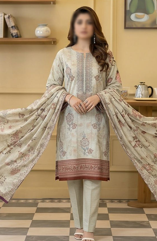 Kayseria by Al Karim Embroidered Lawn Unstitched 3 Piece Suit - D-07 - AK26KYS - Green - Summer Collection