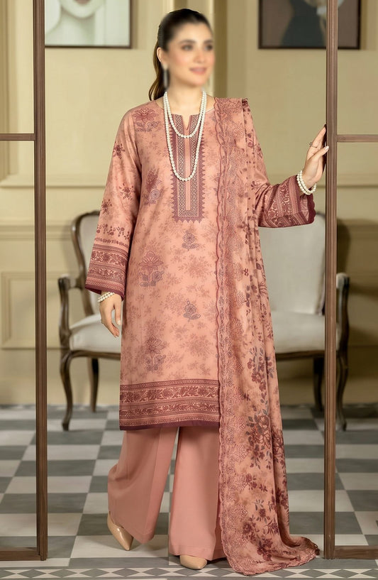 Kayseria by Al Karim Embroidered Lawn Unstitched 3 Piece Suit - D-06 - AK26KYS - Pink - Summer Collection