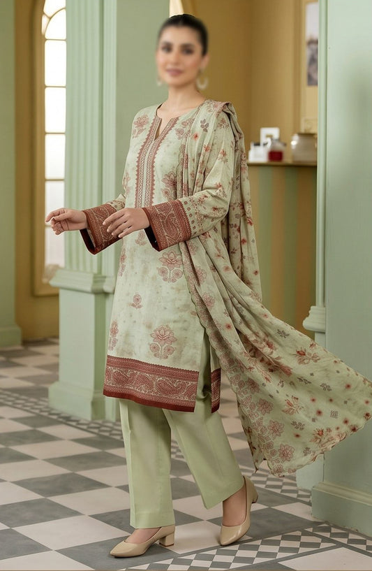 Kayseria by Al Karim Embroidered Lawn Unstitched 3 Piece Suit - D-01 - AK26KYS - Green - Summer Collection