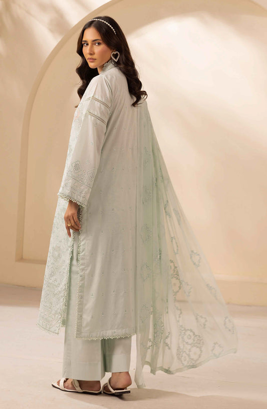 Khoobsurat by Al Karim Embroidered Lawn Unstitched 3 Piece Suit - LS-612 - AK26LW - Blue - Summer Collection