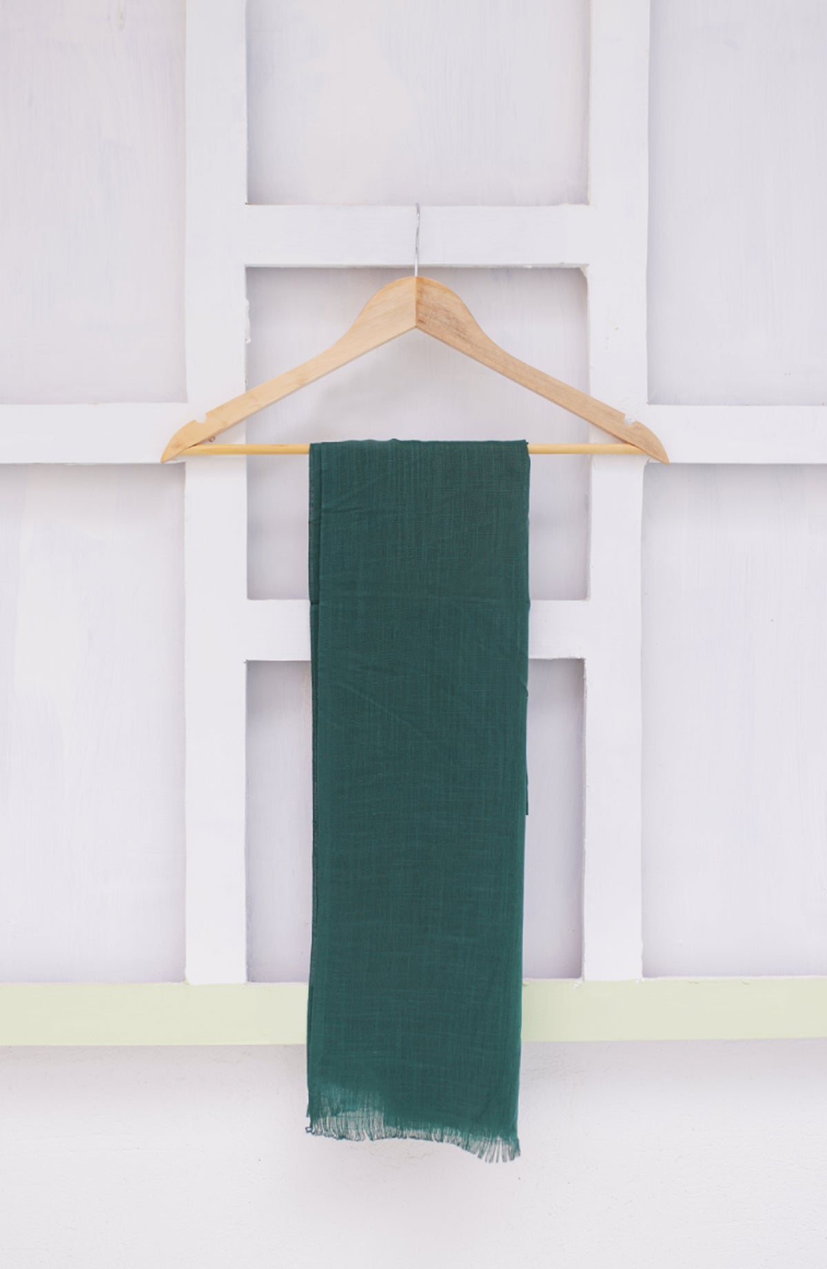 La Khilaba Printed Turkish Lawn Women Scarfs - 19 Deep Sea Green - LKH25SC - Hijabs Collection