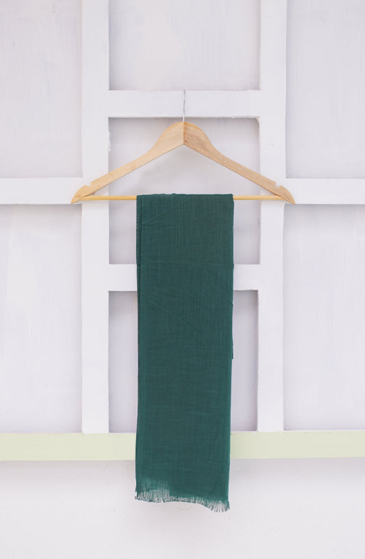 La Khilaba Printed Turkish Lawn Women Scarfs - 19 Deep Sea Green - LKH25SC - Hijabs Collection